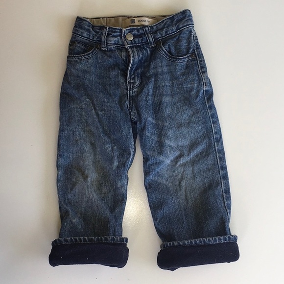 Gap boys fleece lined denim jeans 2T - Picture 1 of 4